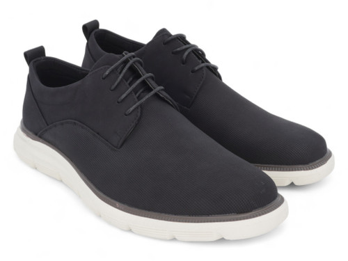 MENS BLACK SPORTY SOLE OXFORD
