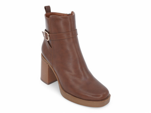 TAN VGN LTHR HARNESS BOOTIE