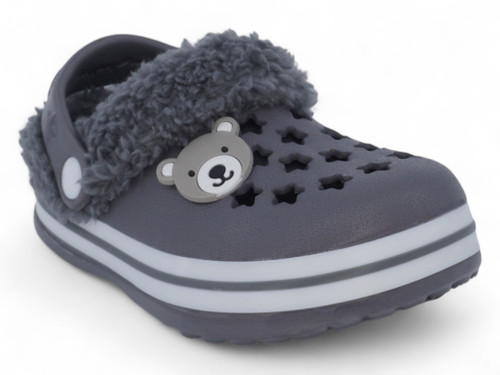 SBVX36547 4-10 BOY GRAY CLOG