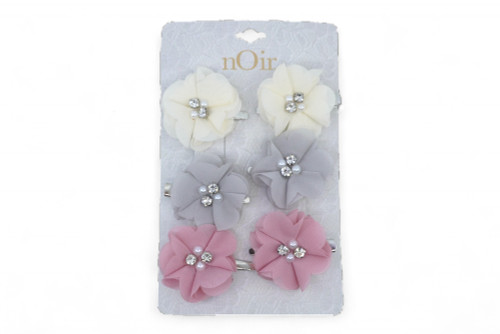H67234-1-SKNR 6PC FLOWER CLIP