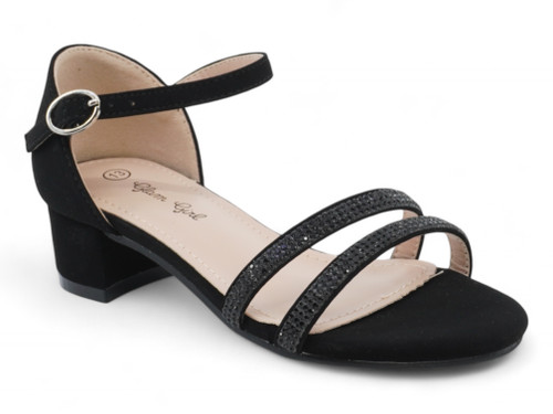 GIRL BLK NBK TWO STONE PAN HL