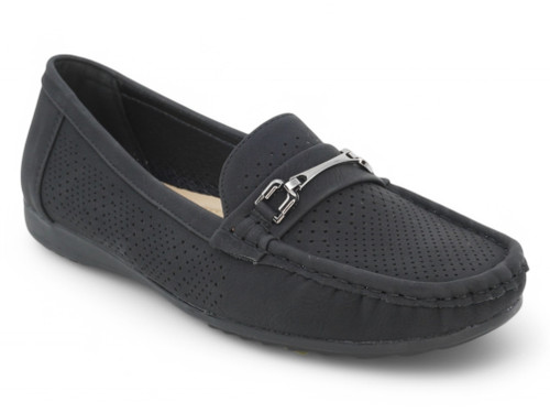 BLK FX SD PERF MOCCASIN