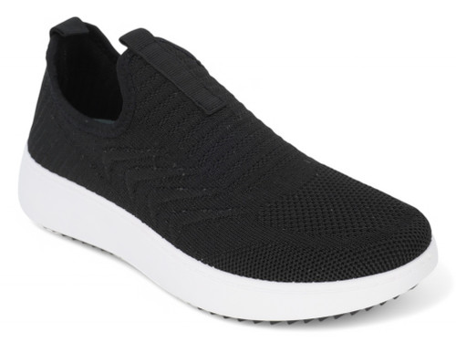 BLK HGRISE FLYKNIT SLIP ON