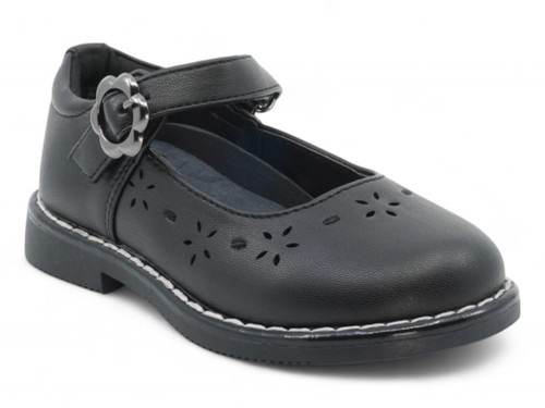 TODD BLK LASERCUT MARY JANE