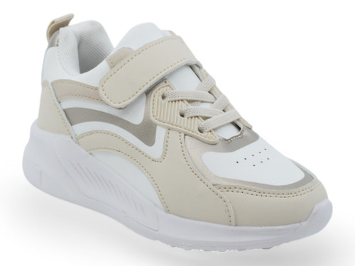TOD WHTE/GOLD BUBBL SNKR