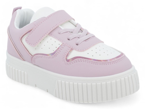 GIRL PNK/WHT COURT SNEAKER