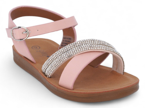 TODD ROSE PU 2 JEWEL STRP SNDL