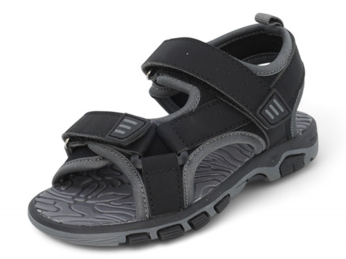 BOYS BLK/GRAY SPORTS SANDAL