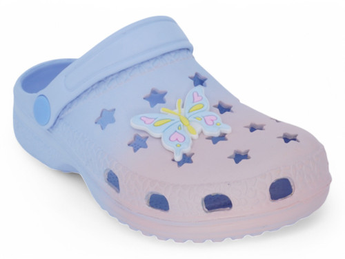11-2 GIRL BLUE BUTTERFLY CLOG