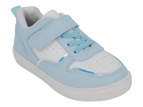 GIRL BLU/WHT COURT SNEAKER