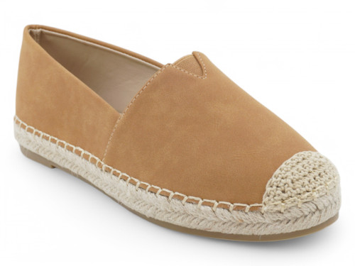 TAN FAUX SUEDE ESPADRILLE