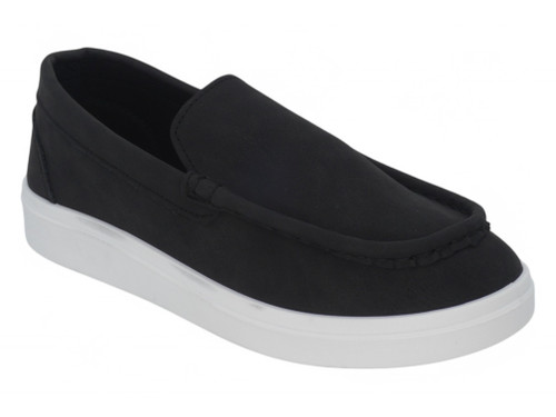 BOYS BLACK NUBUCK LOAFER