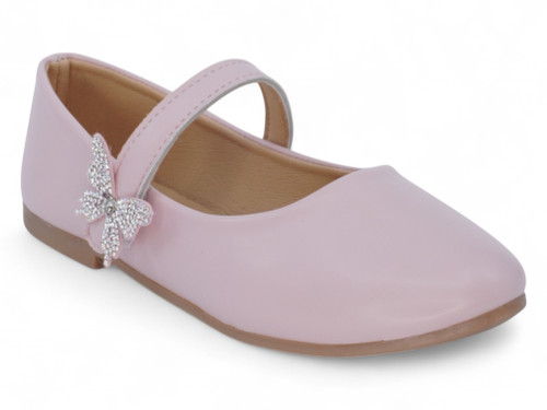 TODD PINK SIDE BUTTERFLY FLAT