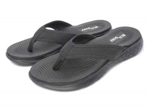 LADIES BLACK COMFORT FLIP FLOP