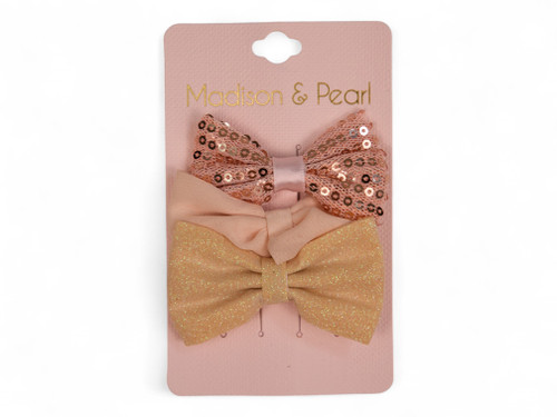 H60003-15-SKNR;3 BOW CLIPS