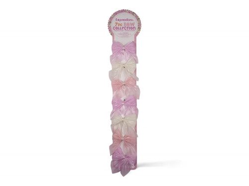 EX1540/7 7PC CHIFFON BOWS