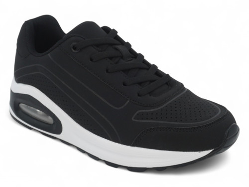 LADIES BLK/WHT CONTRAST SNKR