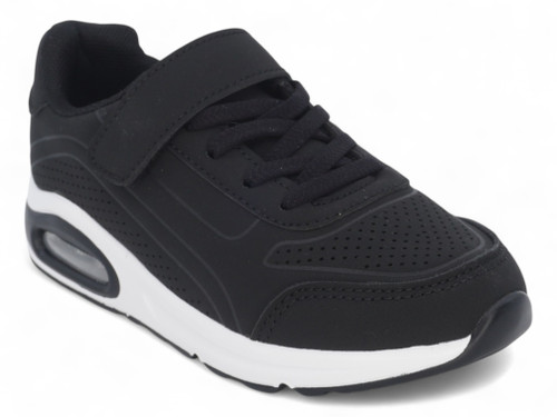 GIRLS BLK/WHT CONTRAST SNKR