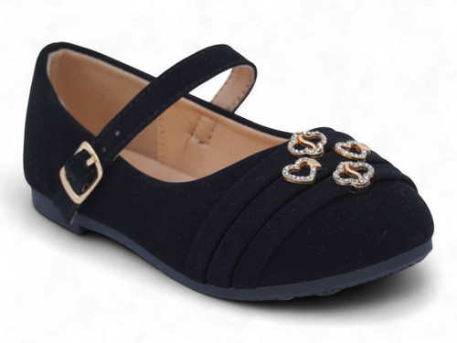 TODD BLACK NUBUCK CHARMS FLAT