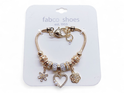 GJ250169BR GOLD CHARM BRACELET