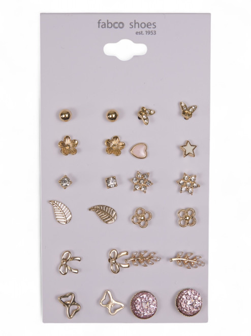 12PK Gold Earrings
