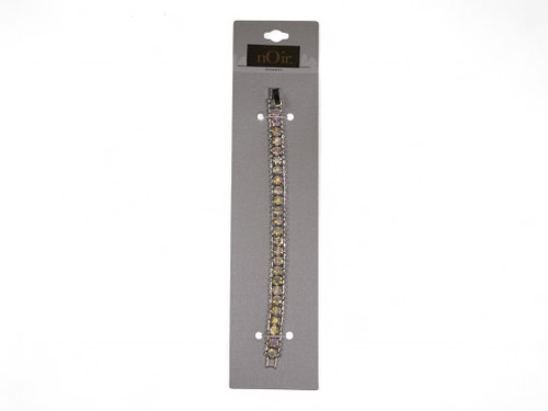 B466071-1-SKNO SLV STONE BRAC
