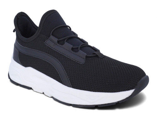 TOD BLK/WHT LYCRA MESH SNKR