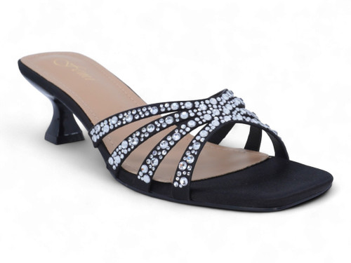 BLK FX SD GEM KTTN HEEL