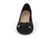 BLK BOWTIE FLYKNIT BALLERINA