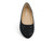 BLK NUBUCK RHINESTONED FLAT