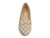 BEIGE/BRW LOGO PRINT BALLERINA