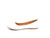 WHT PU ROUND TOE BALLERINA