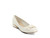 CREAM PATENT WW FLAT BOW W/ GO