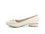 CREAM PATENT WW FLAT BOW W/ GO
