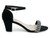 BLK NBCK PEARL STRAP HEEL