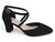 BLK NBK CROSS STRAP HEEL