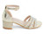 GIRLS GOLD STONES STRAPPY HEEL
