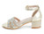 GIRLS GOLD STONES STRAPPY HEEL
