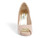 NUDE PATENT PEEP TOE PUMP