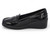 BLK PATNT PENNY LOAFER WEDGE