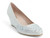 SILVER STONE VAMP PUMP WEDGE