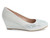 SILVER STONE VAMP PUMP WEDGE