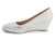 SILVER STONE VAMP PUMP WEDGE