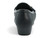 BLK PU TEXTURED WEDGE W ORNMT