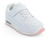 GIRLS WHITE/PINK BUBBLE SNKR