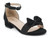 GIRLS BLK GLTR BOW DRESS SHOE
