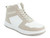 LADIES OAT/WHITE MIDTOP SNKR