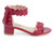 RED PAT TWIST HEEL SANDAL