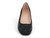 BLK NUBCK WW GEMED SQ TOE PUMP
