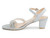 SILVER DOUBLE BAND LOW HEEL
